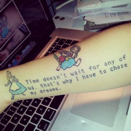 Bad Tattoos - Bad Alice in Wonderland Tattoo